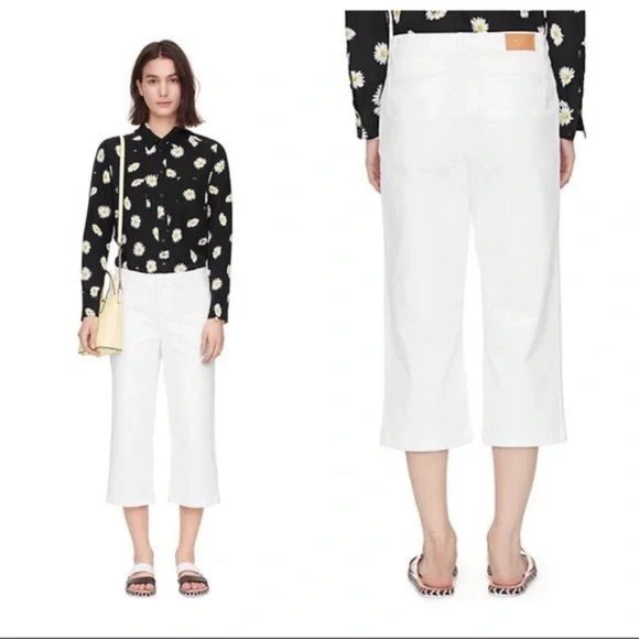 Kate Spade whit capri jeans NWOT - Picture 2 of 4